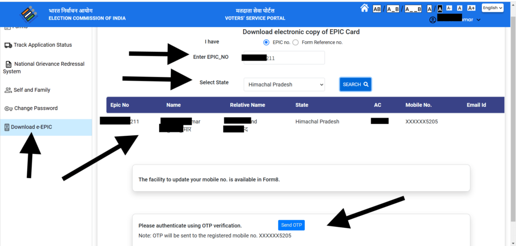 Voter Card Download